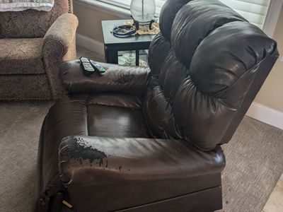 Leather Recliner with Massager