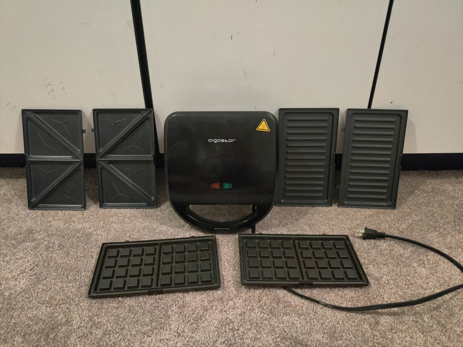 Aigostar 3 in 1 Sandwich Maker Panini Press Grill Waffle Maker