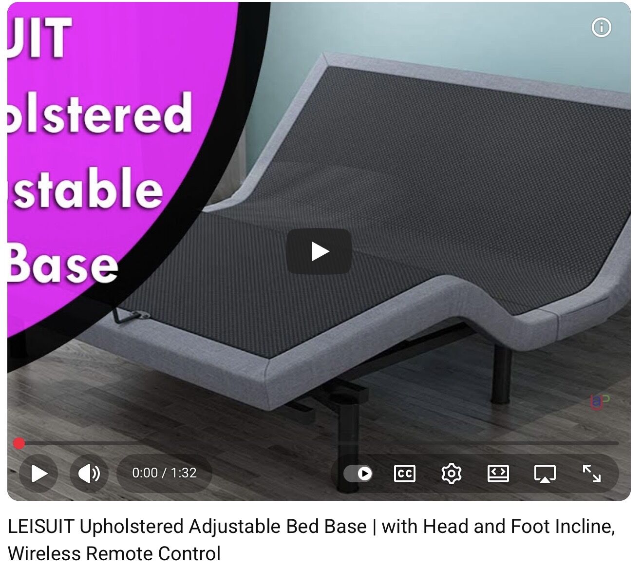 King Bed Base, Adjustable