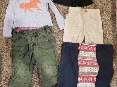 Girls Mixed Brand Clothing Lot - Top, Shorts, Pants Size 2T
