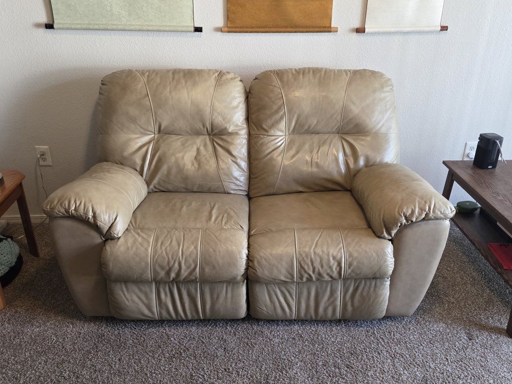 Pleather Loveseat Recliner
