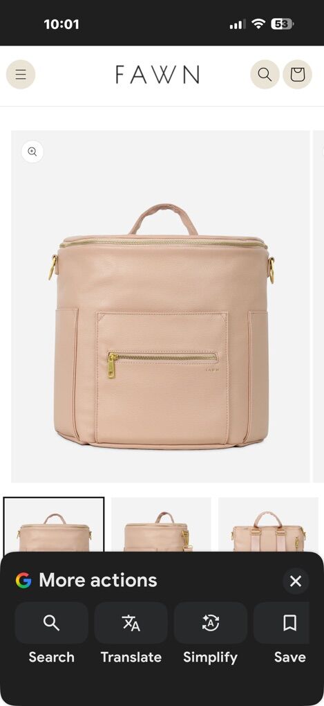 FAWN DESIGN Mini Diaper Bag