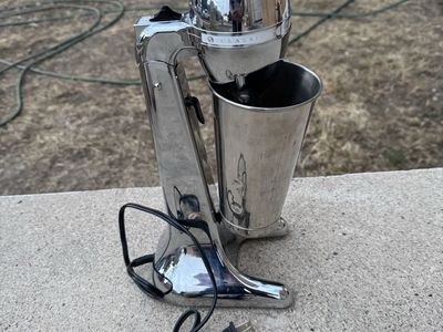 Hamilton Beach Classic Drink Mixer Chrome Vintage Style Milkshake Maker 14” Tall