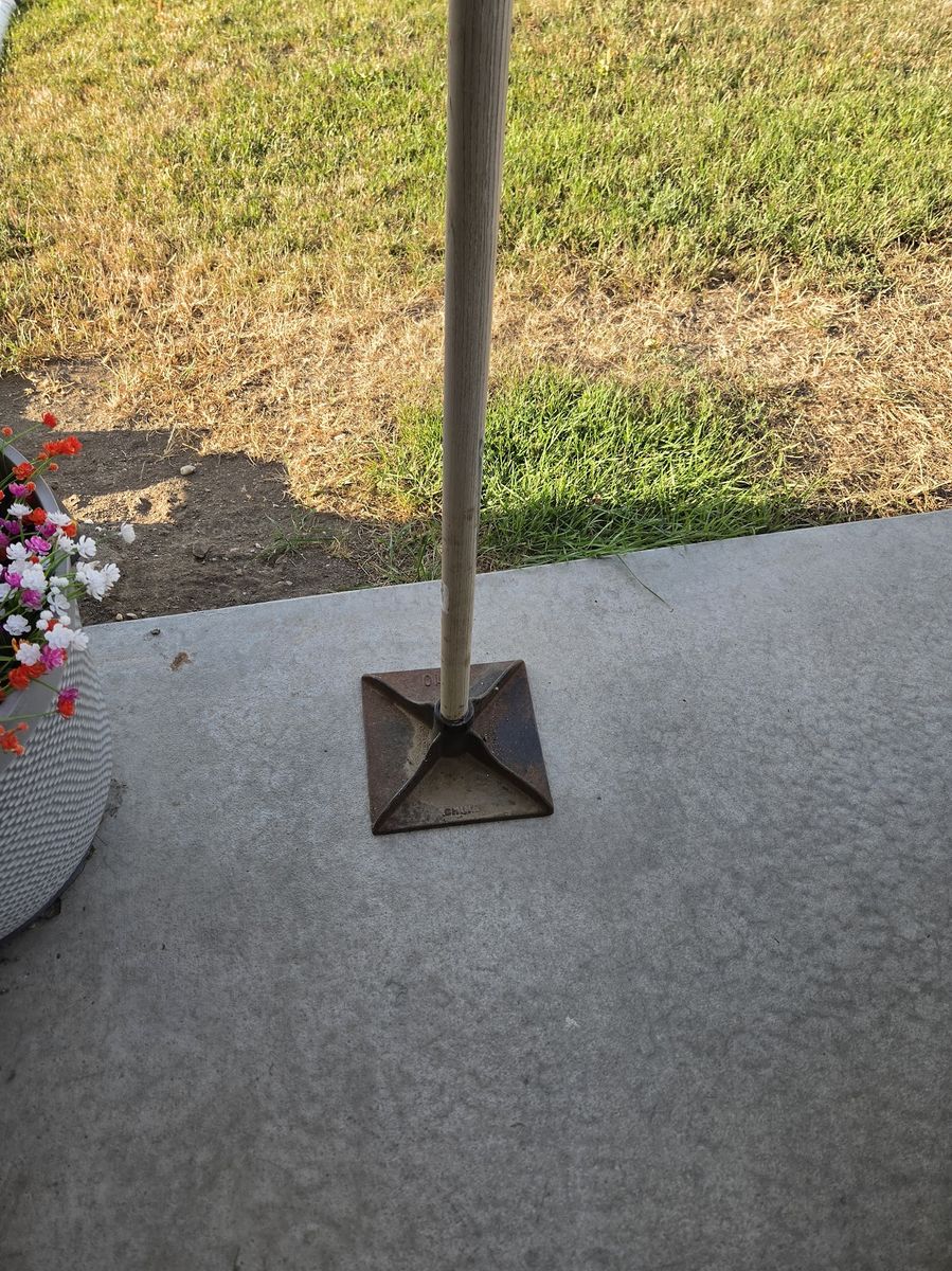 Heavy Duty dirt tamper 10 x 10 streel head