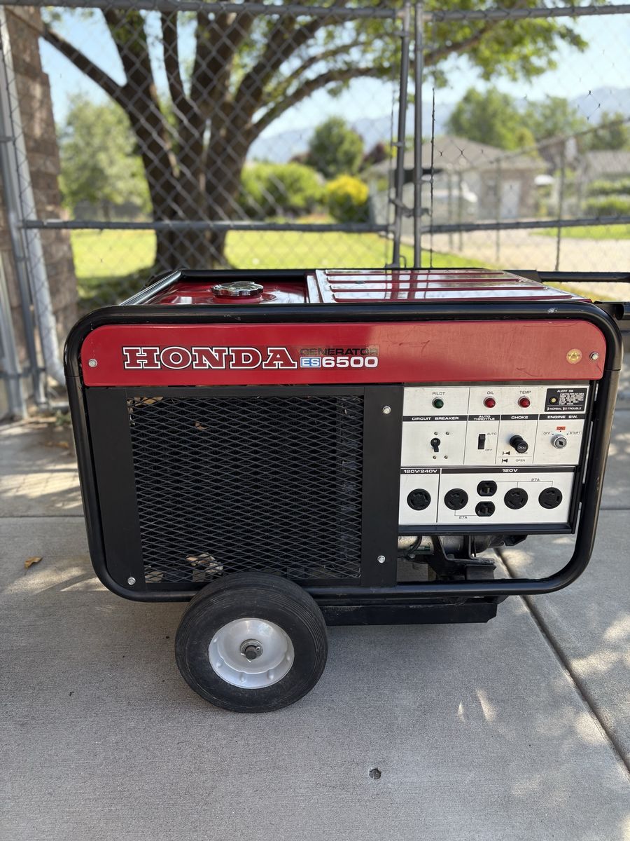 Honda Electric Start 6500 Generator