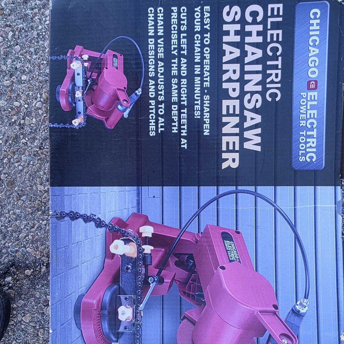 Brand new chainsaw sharpener
