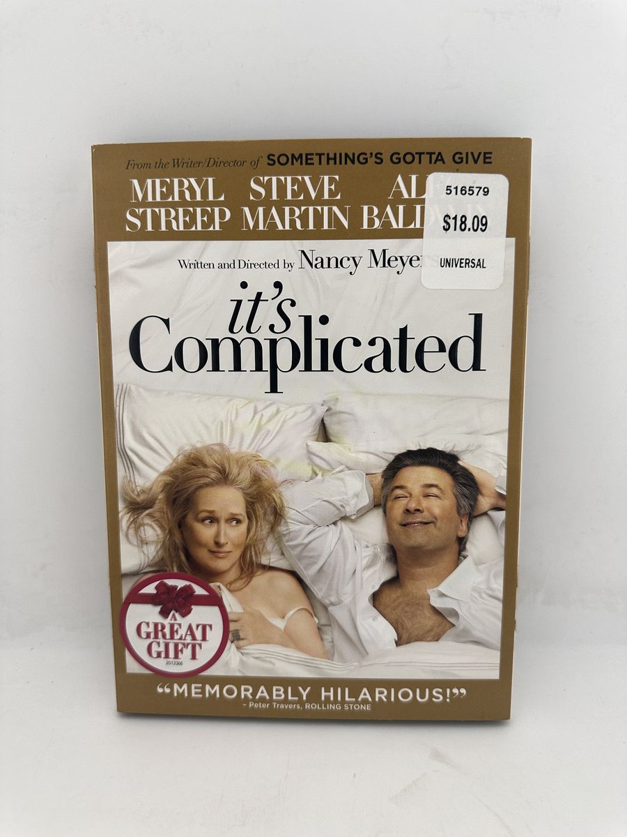 It's Complicated DVD 2009 Meryl Streep Steve Martin Alec Baldwin w/ Slipcover