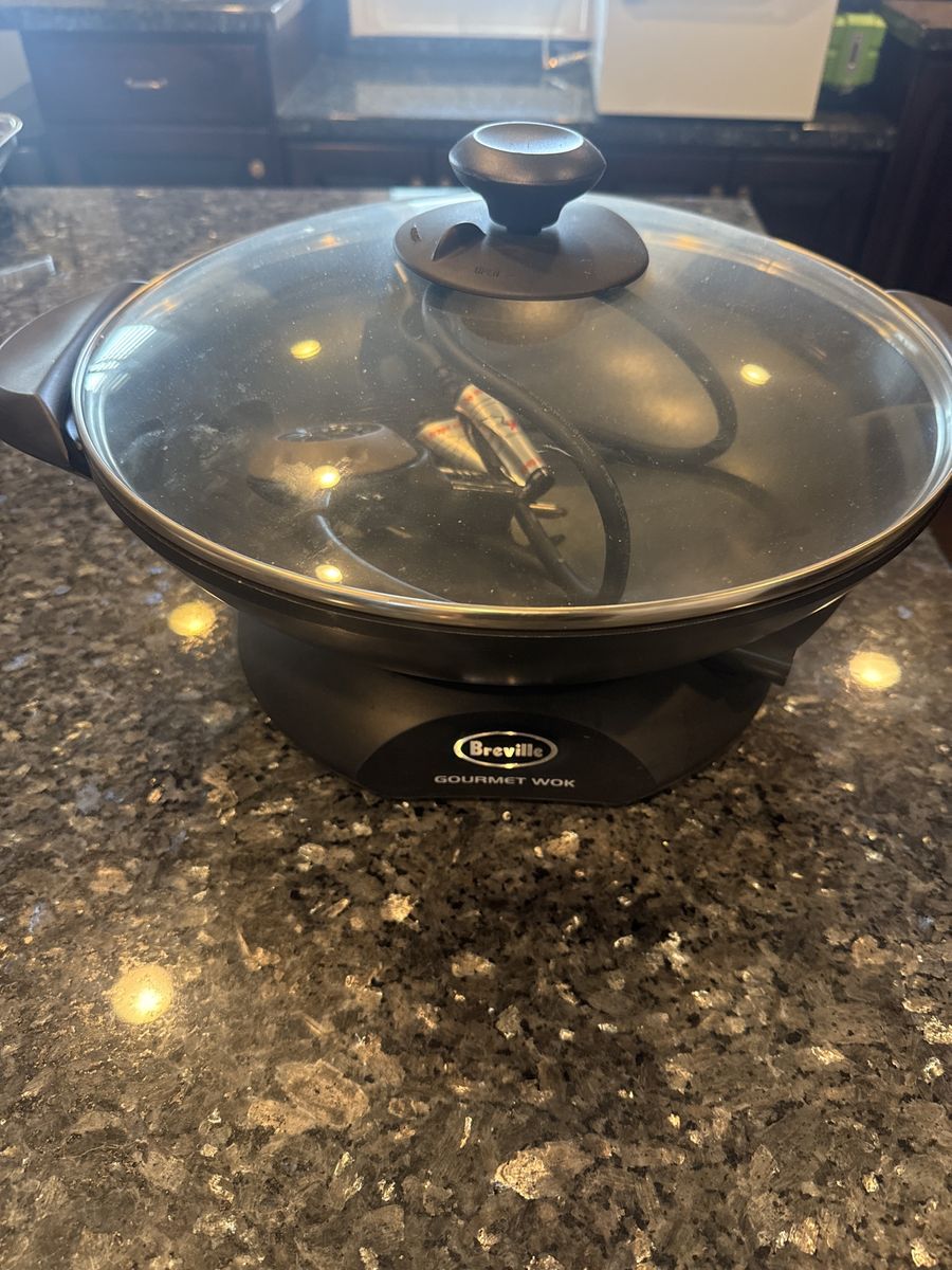 Breville BEW600XL Hot Wok, 6-Quart Electric Wok, Non-Stick, Used Excellent