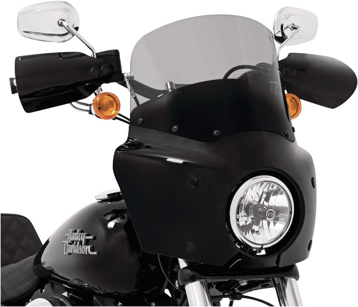 Memphis Shades Road Warrior 11 in. Black Smoke Windshield - MEP86712 2006-2016 Harley-Davidson Dyna 2020-2026 Harley Softail