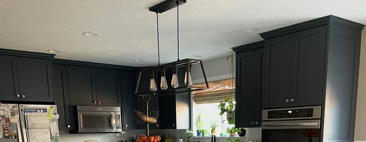 Navy Blue Shaker Style Kitchen Wall Cabinets