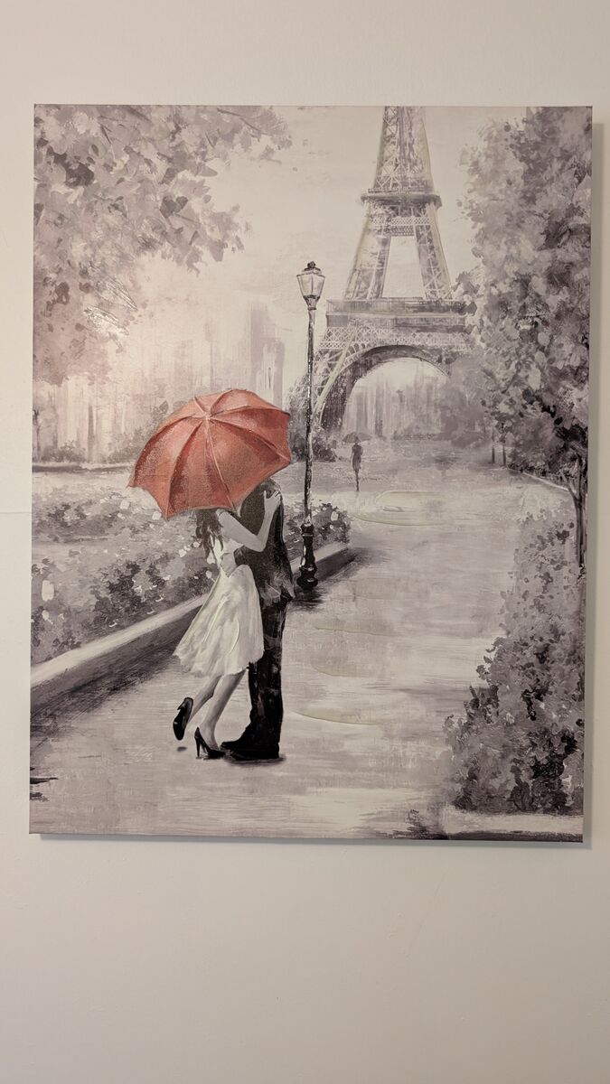 Canvas Print - Modern Couple in Paris