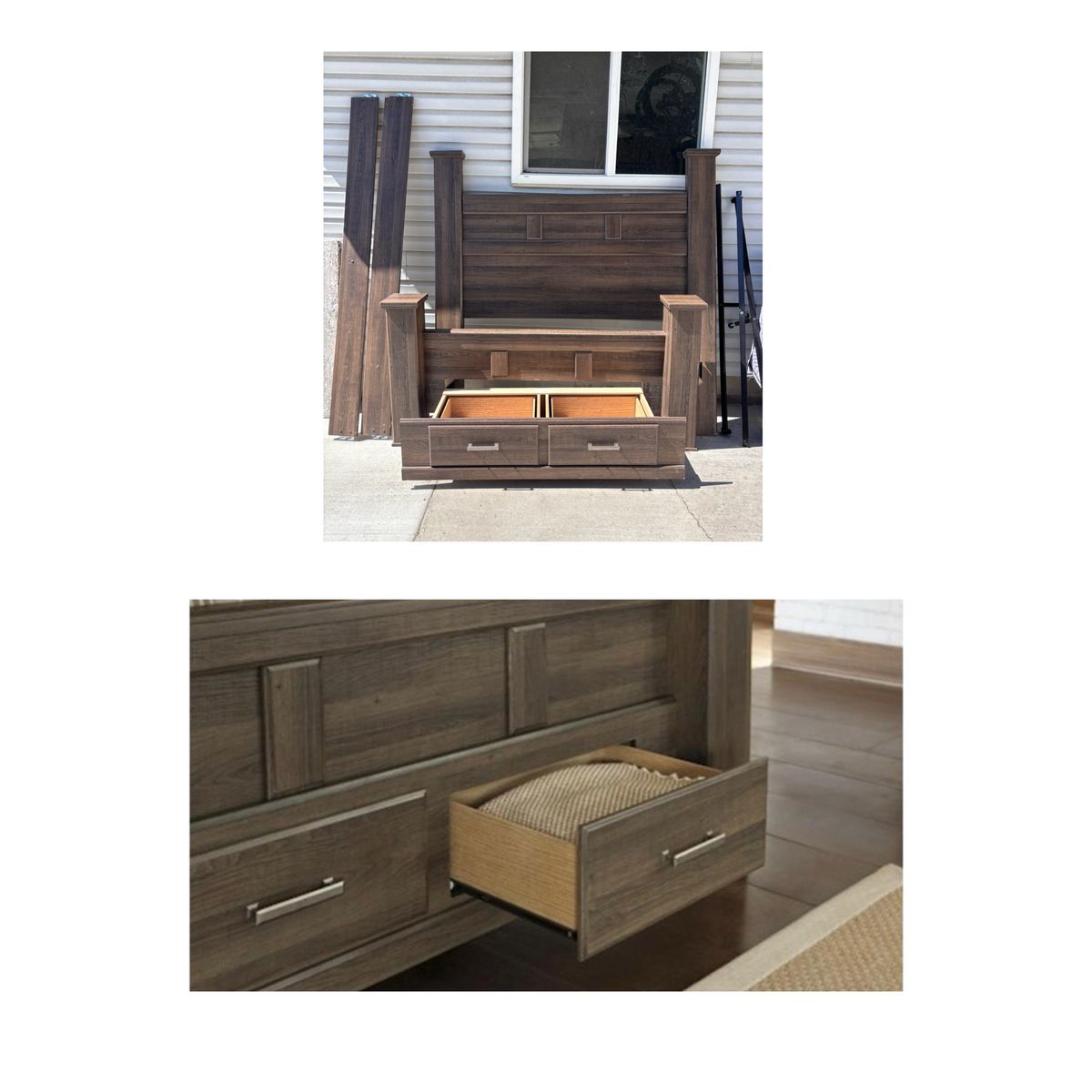 Nice Solid Queen Size Bed With Storage