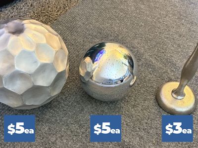 Decorative orbs and Candlesticks