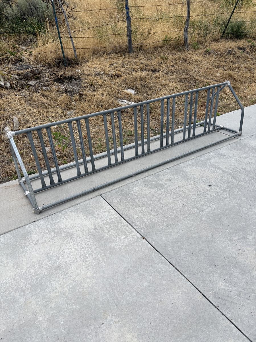 Large bike rack.  14+ bikes