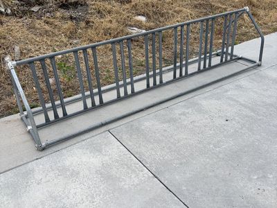 Large bike rack. 14+ bikes