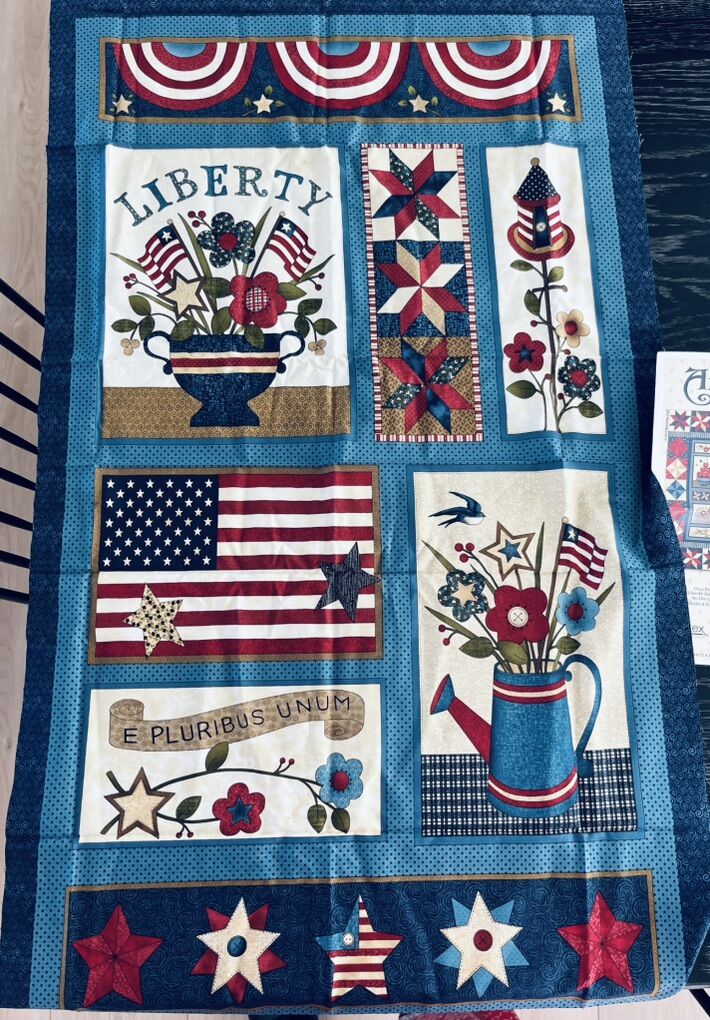 Americana Folk quilt kit By Benartex