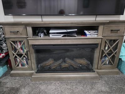 Hamilton Gray 70" Fireplace TV Stand from RC Wille