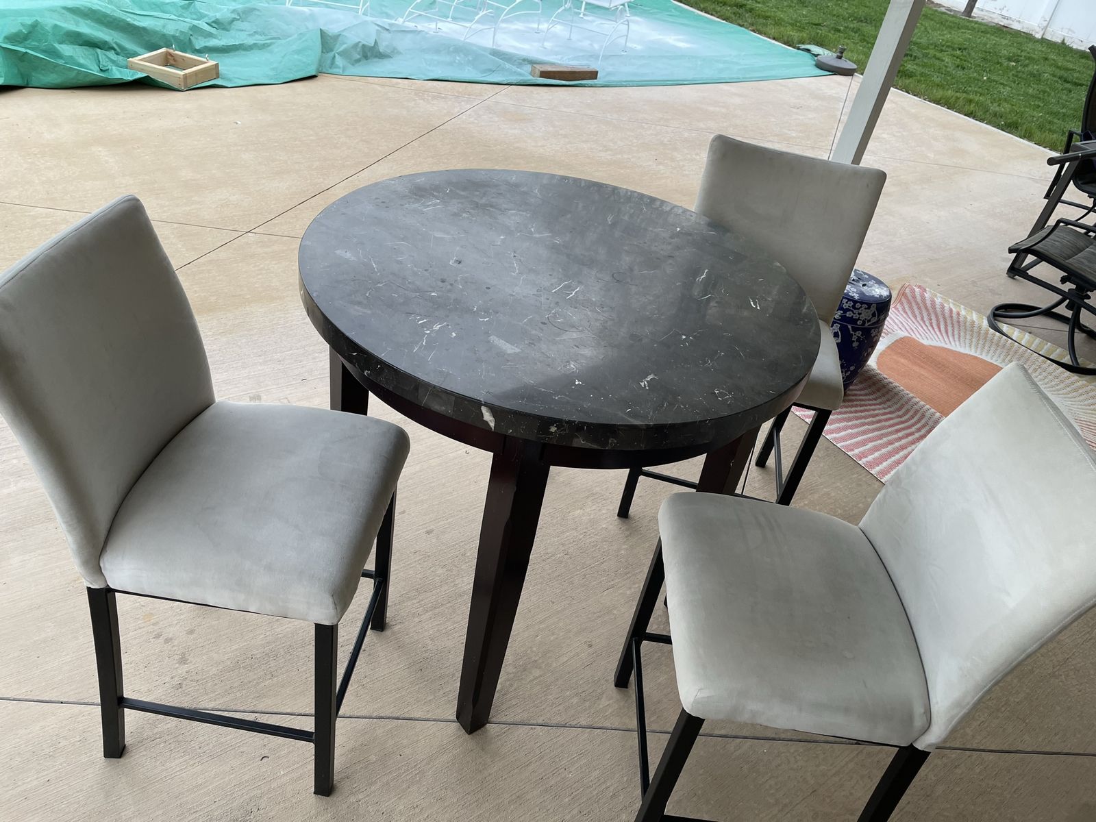 Table and chairs
