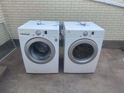LG front loading washer and dryer