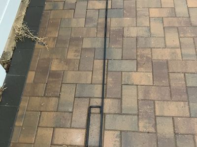 Black Metal Stake Rod Heavy Duty Ground Anchor Support