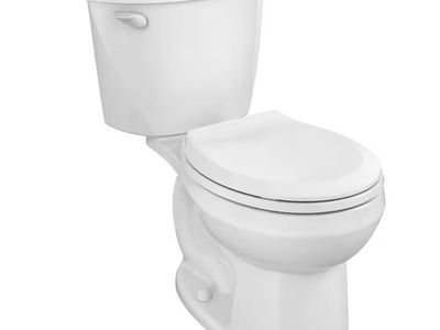American Standard Colony 3 2-Piece 1.28 GPF Single Flush Round Toilet in White, Seat Not Included.