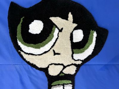 Handmade Buttercup Inspired Tufted Wall Art/Rug