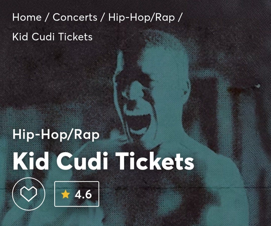 Kid Cudi tickets, 2 GA Lawn tickets, this Saturday