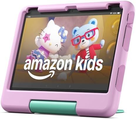 Fire HD 10 Kids tablet ages 3-7 | Bright 10.1" HD screen, robust parental controls, 13-hr battery, 32 GB, Pink