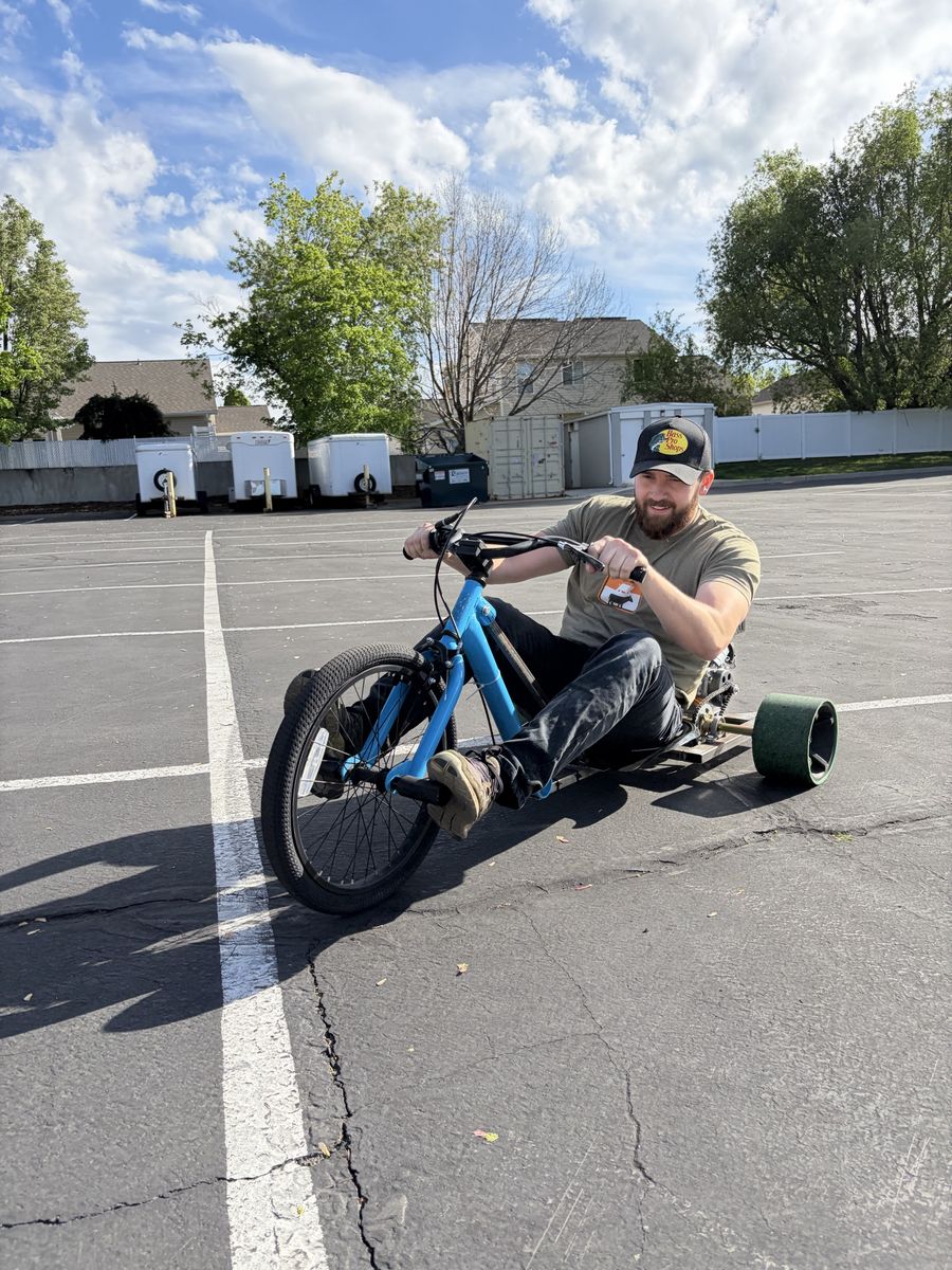Custom Drift Trike with Predator 79cc Engine - Steel Frame & BMX Front End