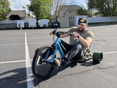 Custom Drift Trike with Predator 79cc Engine - Steel Frame & BMX Front End
