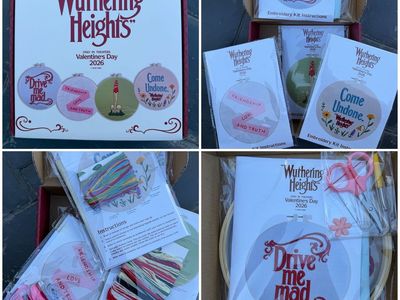 Four Embroidery Kits from Wuthering Heights