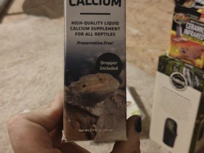 Zilla & Fluker's Reptile Care Bundle - Halogen Mini Dome, Bulbs, Liquid Calcium