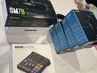 Studio Equipment - Mics, Headphones, Mixer