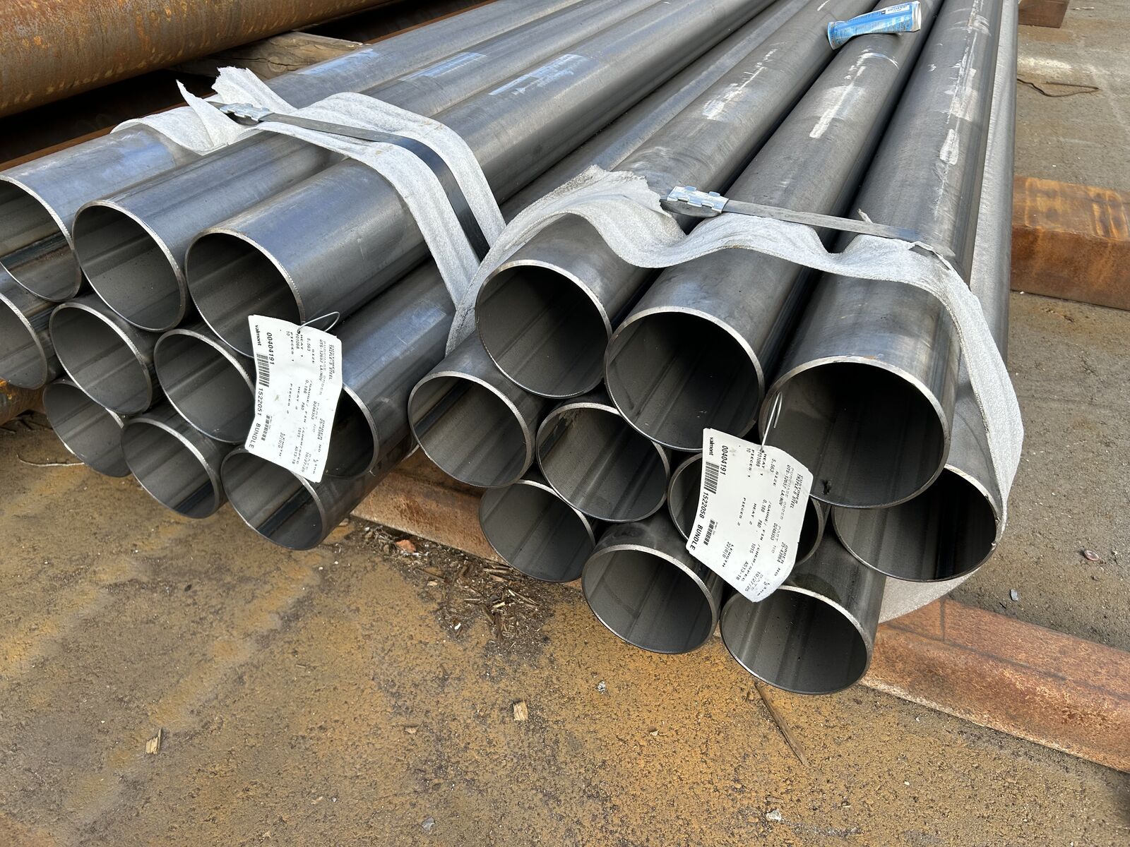 PIPE DEAL!! Surplus Steel Pipe 5-9/16" OD x 3/16" wall x 22' - $119.95 each