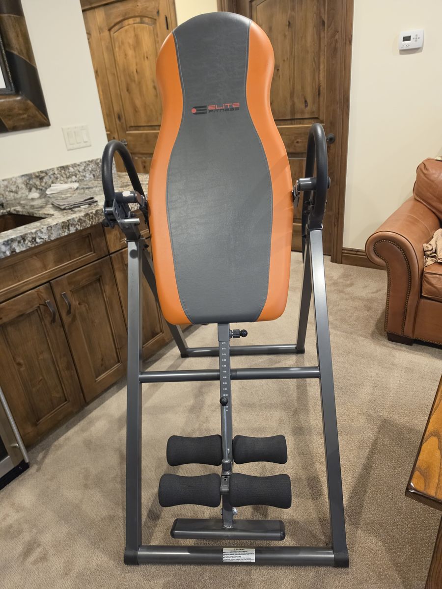 Inversion table for back pain and stretching