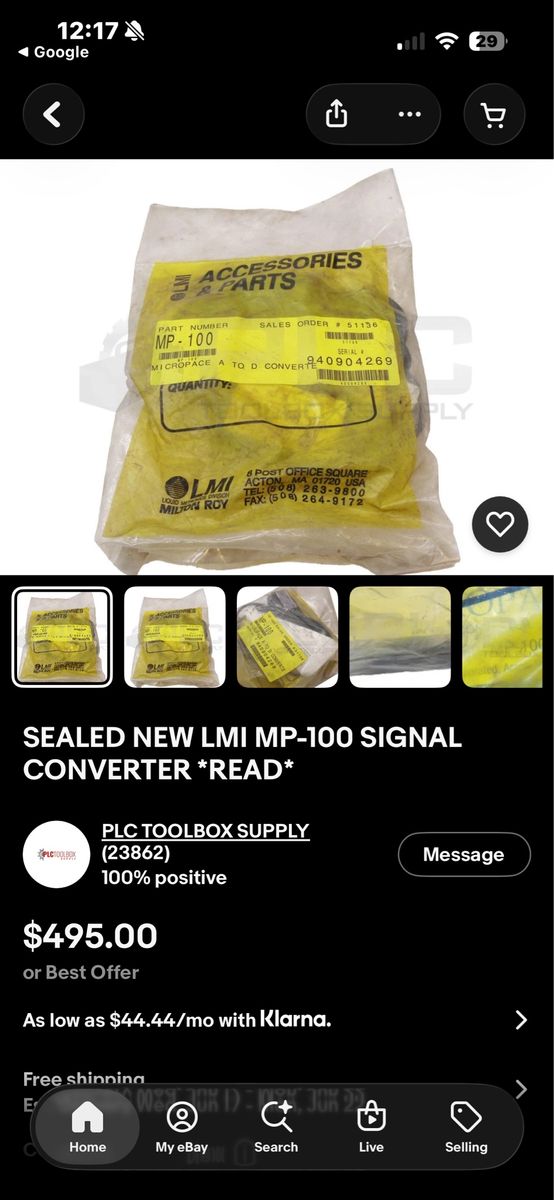 New LMI MP-100 Signal Converter in Sealed Packaging - Accessories & Parts