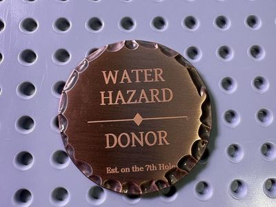 Custom Engraved Metal Golf Ball Marker 1.5”- You pick / Design