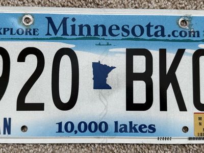 Expired Minnesota License Plate