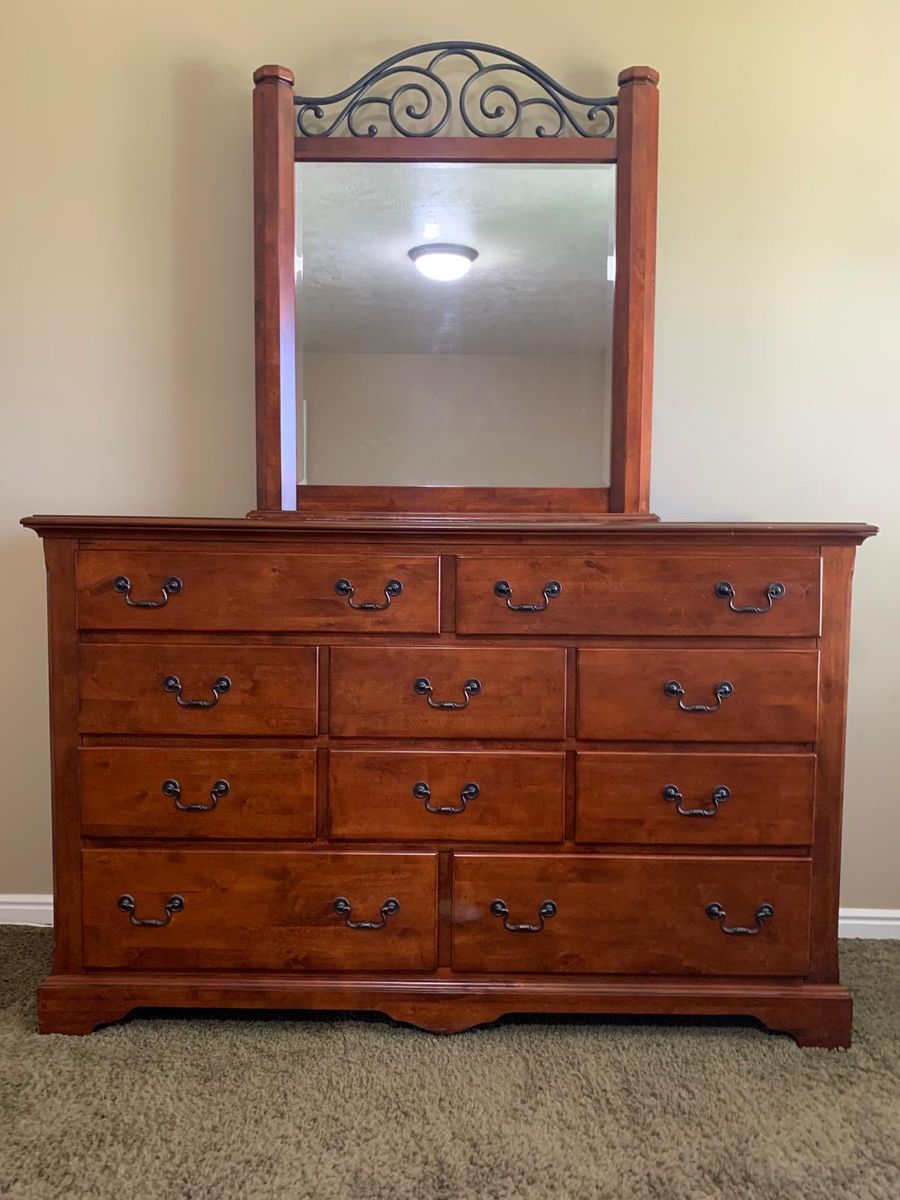 Wooden Dresser, Chest and Nightstand Set - Matching Bedroom Furniture