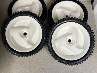 Lawn Mower Drive Wheels - 8" x 6-1/4" - OEM Standard Replacement Set