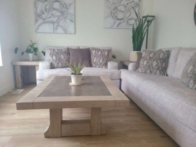 Sofa and Loveseat W/ Tables