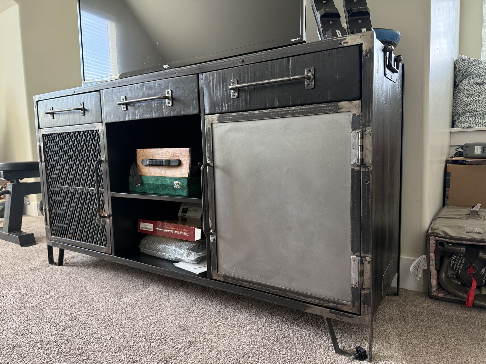 Coffee table, media stand, end tables