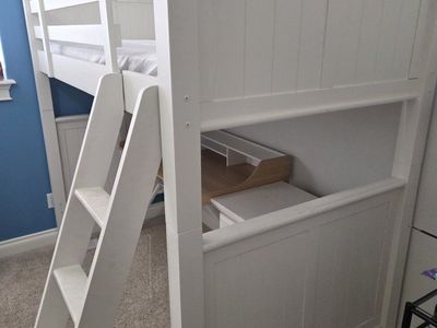 White Wood Loft Bed/bunk beds