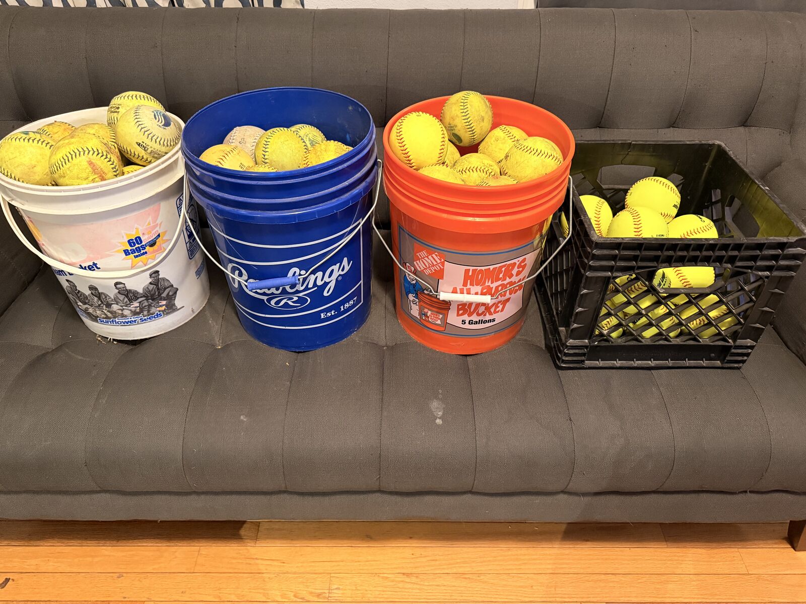 12" Slow pitch softballs