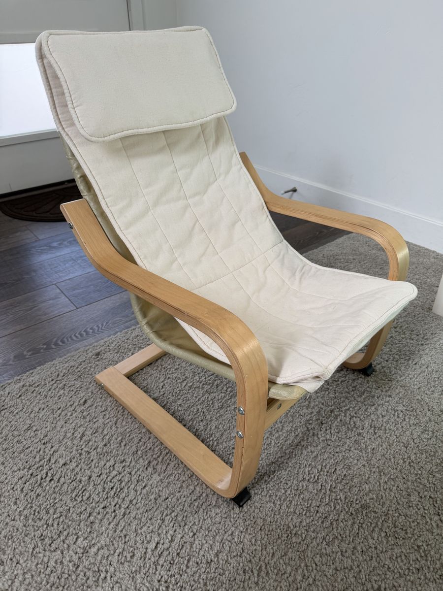 IKEA POÄNG Children's armchair and cushion