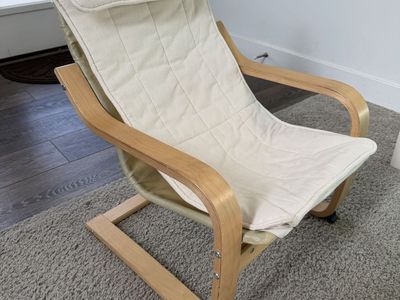 IKEA POÄNG Children's armchair and cushion