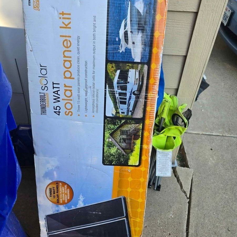 Thunderbolt Solar Magnum 45W Solar Panel Kit - Amorphous Silicon, Lightweight, Weatherproof **New in the box**