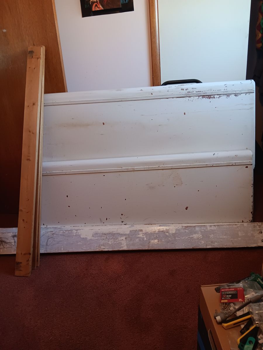 Wooden full size bed frame