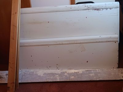Wooden full size bed frame