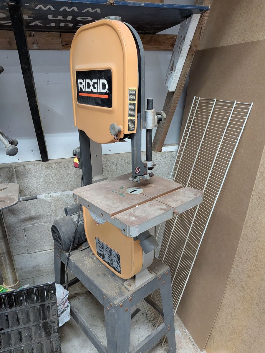 Ridgid band saw with stand